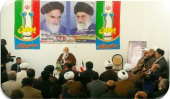 دیدار پرسنل مرکز آموزش علمی کاربردی لارستان با آیت الله ایمانی نماینده ولی فقیه در استان فارس و امام جمعه معزز شیراز و حجت الاسلام رمضانی امام جمعه موقت لارستان